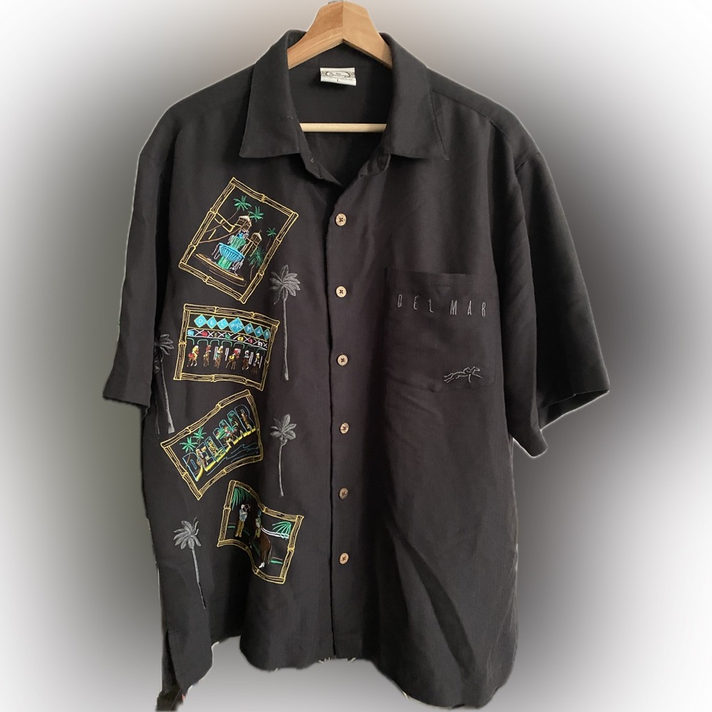 Vintage Go Barefoot Rare Del Mar Racetrack Shirt